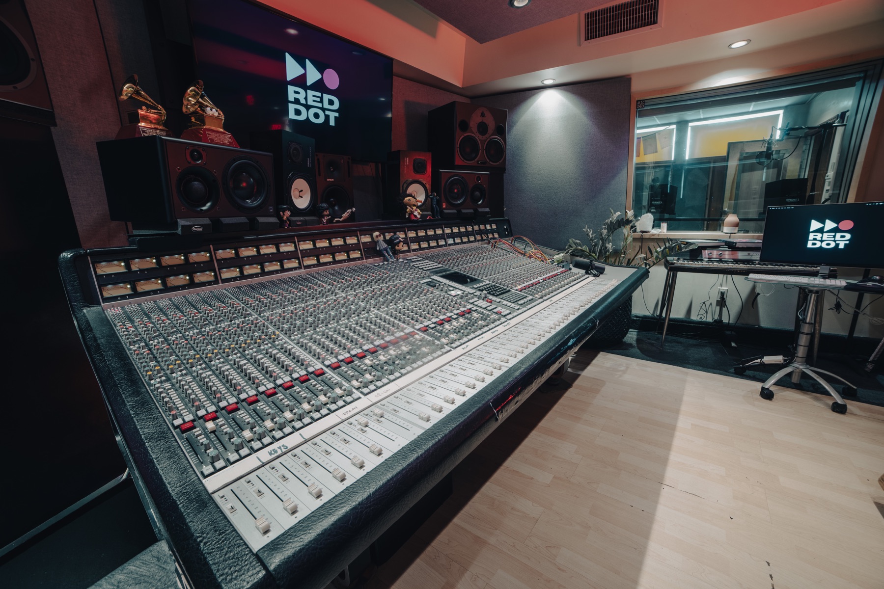 SSL 4000E console close-up